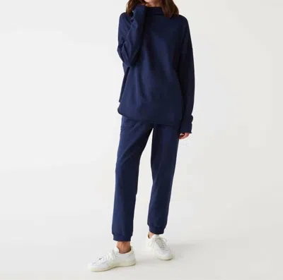 Michael Stars Laurel Mock Neck Top In Nocturnal