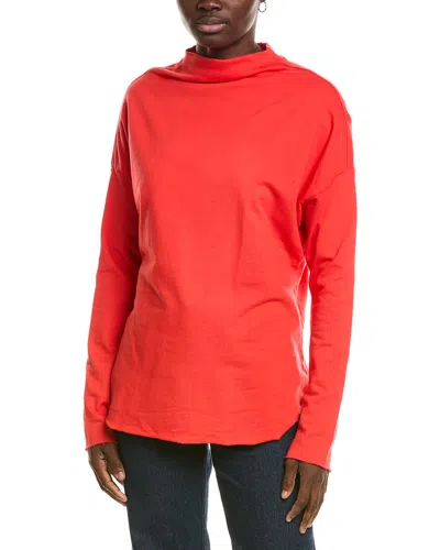 Michael Stars Laurel Mock Neck Top In Orange
