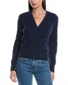 Michael Stars Laurel Surplice Sweater In Blue