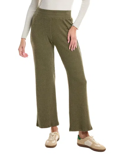 Michael Stars Leann Straight Rib Pant In Green