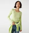 Michael Stars Legacy Supima Tee With Raw Edge In Dewdrop