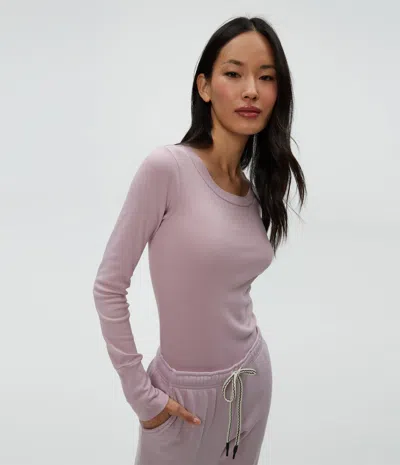 Michael Stars Legacy Supima Tee With Raw Edge In Sachet