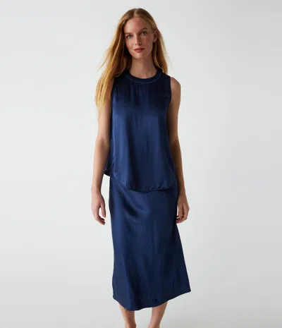Michael Stars Leila Bias Midi Skirt In Berrywood