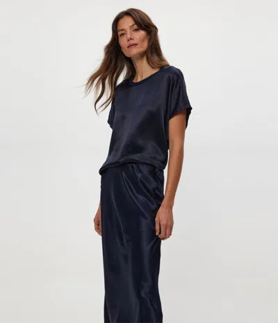 Michael Stars Leila Bias Midi Skirt In Nocturnal
