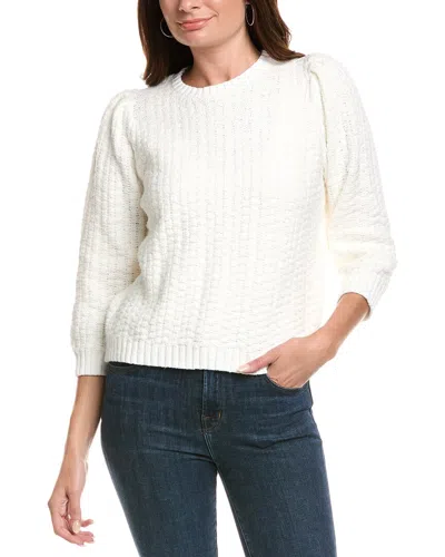 Michael Stars Leonora Puff Sleeve Sweater In White