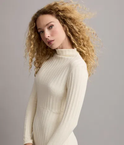 Michael Stars Lenox Mock Neck Midi Dress In White