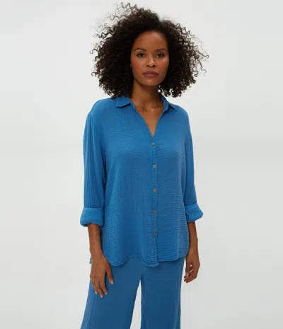 Michael Stars Leo Gauze Button Down Shirt