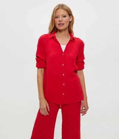 Michael Stars Leo Gauze Button Down Shirt