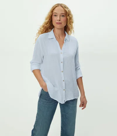 Michael Stars Leo Gauze Button Down Shirt In Multi