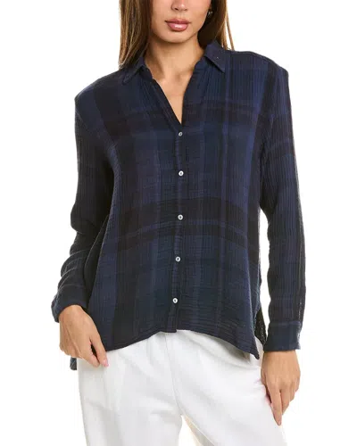 Michael Stars Leo Shirt In Blue