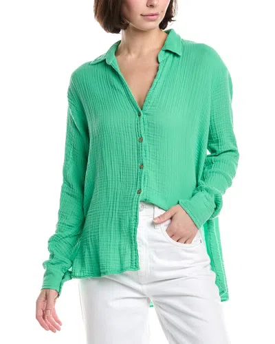 Michael Stars Leo Shirt In Green