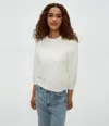 Michael Stars Leonora Puff Sleeve Sweater In Fountain