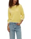 Michael Stars Leonora Puff Sleeve Sweater In Lemonade In Multi