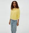 Michael Stars Leonora Puff Sleeve Sweater In Lemonade In Lemonade