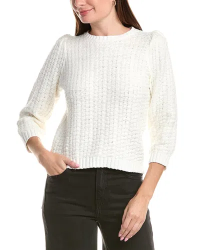 Michael Stars Leonora Puff Sleeve Sweater In White