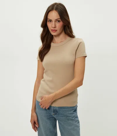 Michael Stars Lexy Tee In Neutral