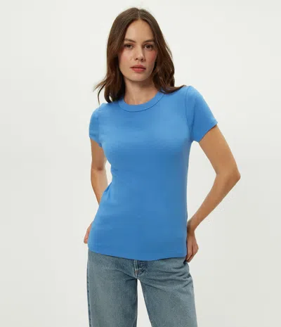 Michael Stars Lexy Tee In Blue