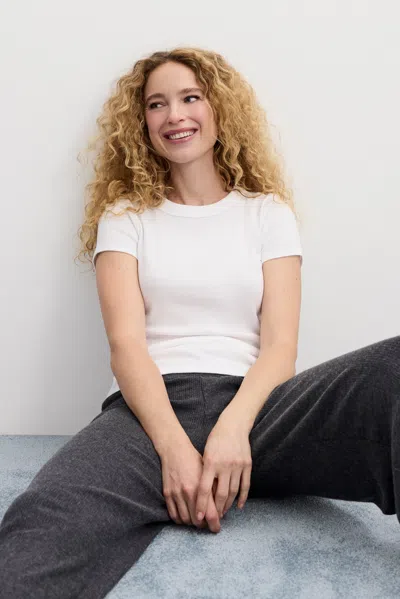 Michael Stars Lexy Tee In Gray