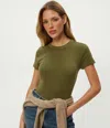 Michael Stars Lexy Tee In Green