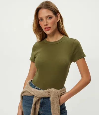 Michael Stars Lexy Tee In Green