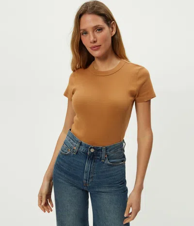 Michael Stars Lexy Tee In Neutral