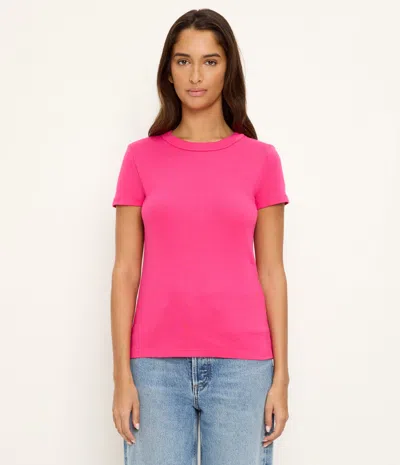 Michael Stars Lexy Tee In Pink
