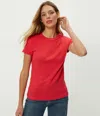 Michael Stars Lexy Tee In Red