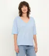 Michael Stars Liam V-neck Tee In Blue