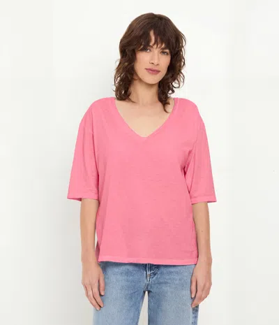 Michael Stars Liam V-neck Tee In Blue