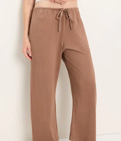 Michael Stars Liana Barrel Pant In Brown