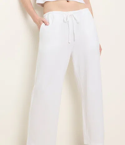 Michael Stars Liana Barrel Pant In White