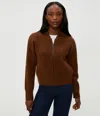 Michael Stars Lidia Cropped Bomber Jacket In Brown