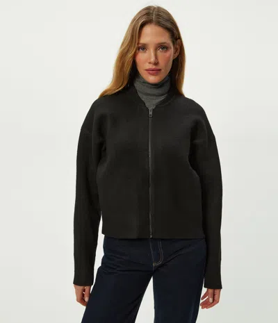 Michael Stars Lidia Cropped Bomber Jacket In Pink