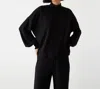Michael Stars Lila Mock Neck Top In Black