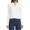 Michael Stars Lina Henley Tee In White In White