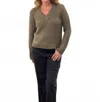 Michael Stars Linda Pullover Sweater In Olive In Green