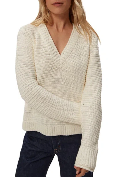 MICHAEL STARS MICHAEL STARS LINDA TAPE YARN V-NECK SWEATER