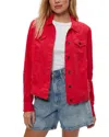 Michael Stars Linen Jacket In Red