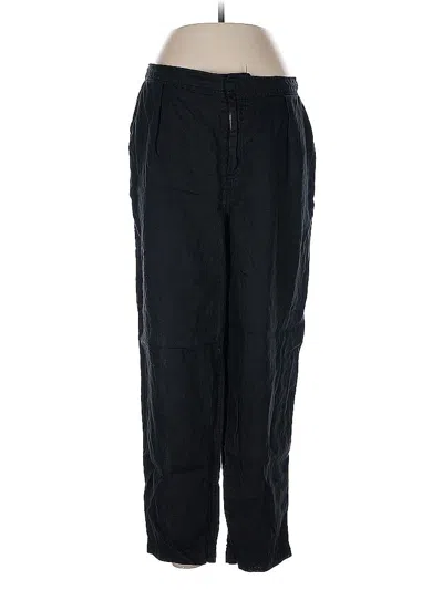 Pre-owned Michael Stars Linen Pants In Black