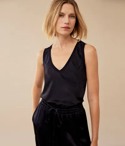 Michael Stars Liz Satin V-neck Tank