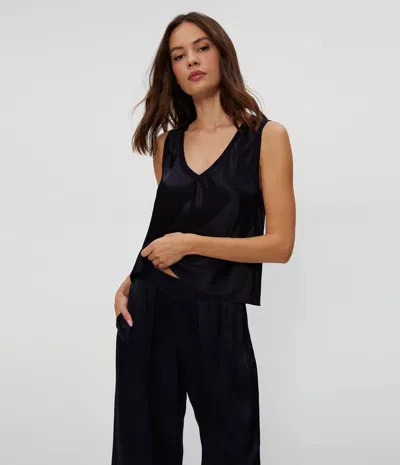 Michael Stars Liz Satin V-neck Tank