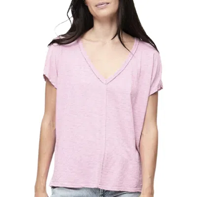 Michael Stars Lizzy Tee In Bliss In Pink
