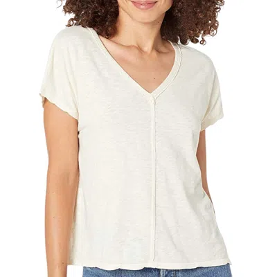 Michael Stars Lizzy Tee In Chalk In White