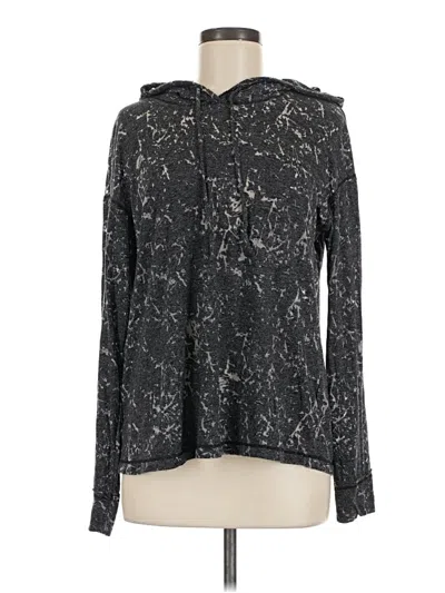 Pre-owned Michael Stars Long Sleeve Blouse In Black