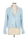 Michael Stars Long Sleeve Blouse In Blue