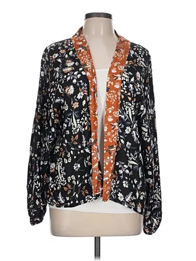 Pre-owned Michael Stars Long Sleeve Blouse In Blue