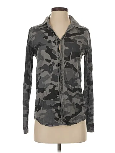 Pre-owned Michael Stars Long Sleeve Blouse In Gray