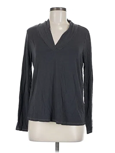 Pre-owned Michael Stars Long Sleeve Polo Shirt In Gray