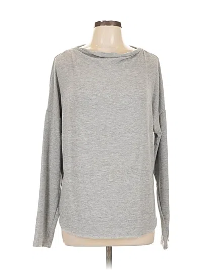 Pre-owned Michael Stars Long Sleeve T-shirt In Gray