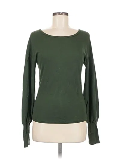 Pre-owned Michael Stars Long Sleeve T-shirt In Green